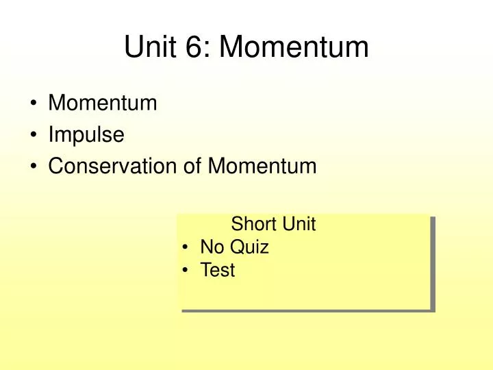 iunit of momentum