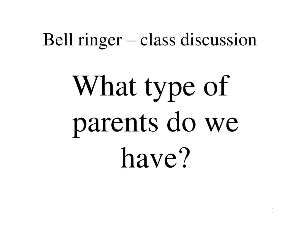 PPT Bell ringer class discussion PowerPoint Presentation, free