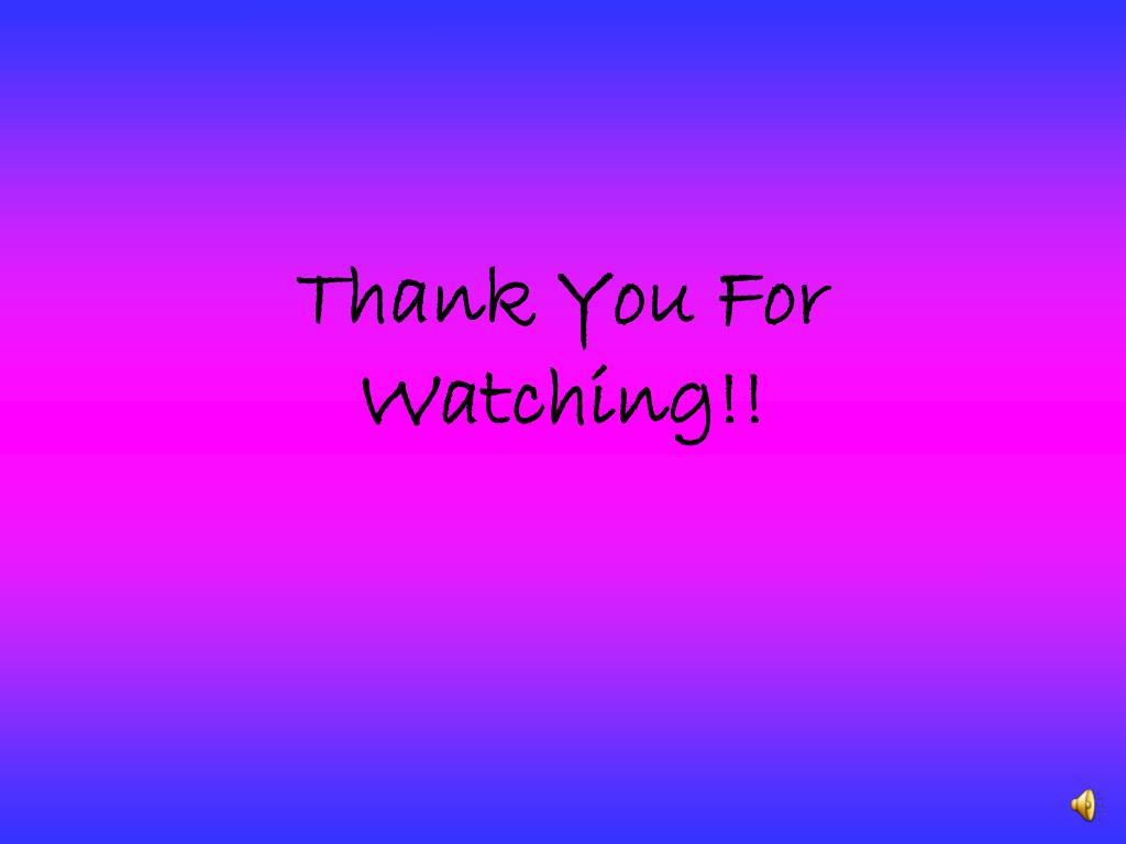 Ppt Thank You For Watching Powerpoint Presentation Free Download Id