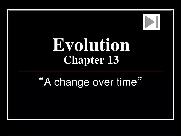 evolution chapter 13 n.