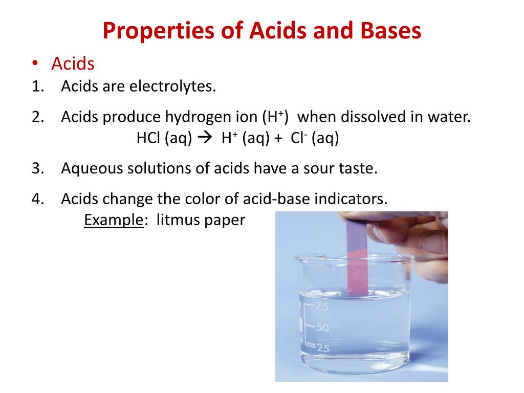 Properties of Acids and Bases.