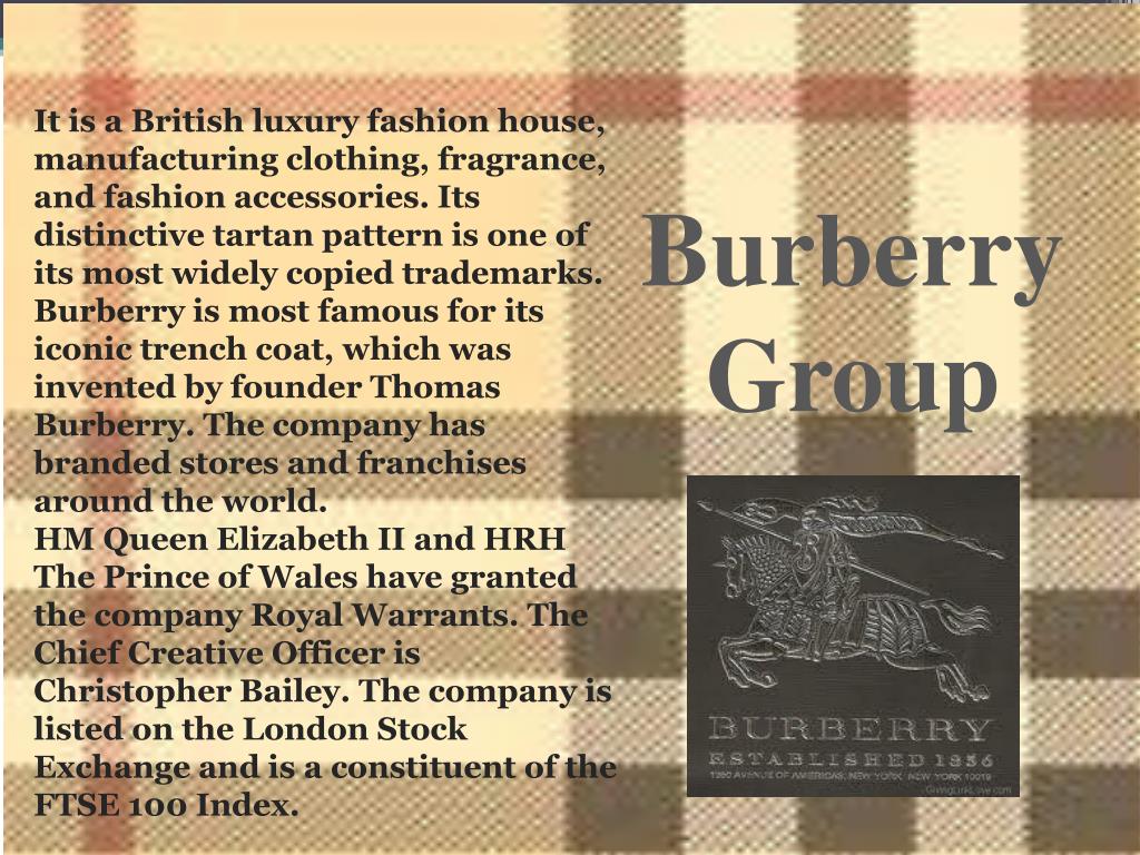 PPT - Burberry Group PowerPoint Presentation, free download - ID:6348844
