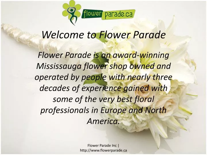 PPT Flower shops in Mississauga PowerPoint Presentation, free