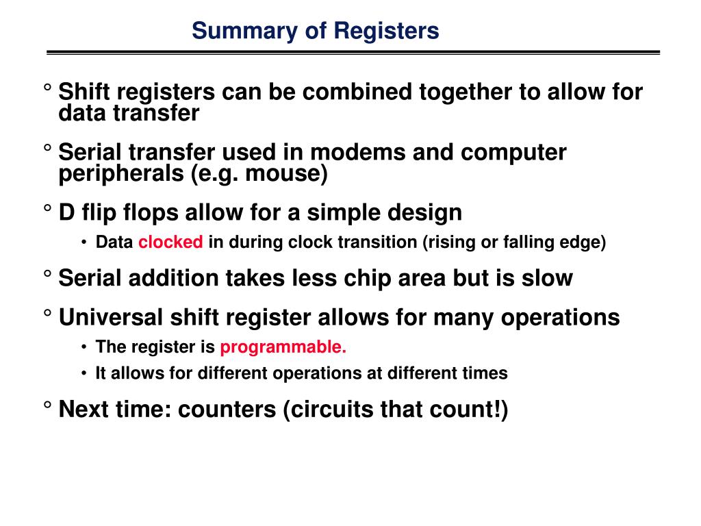 PPT - Understanding Data Registers and Counters in Digital Systems ...