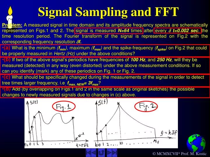 PPT - Signal Sampling and FFT PowerPoint Presentation, free download