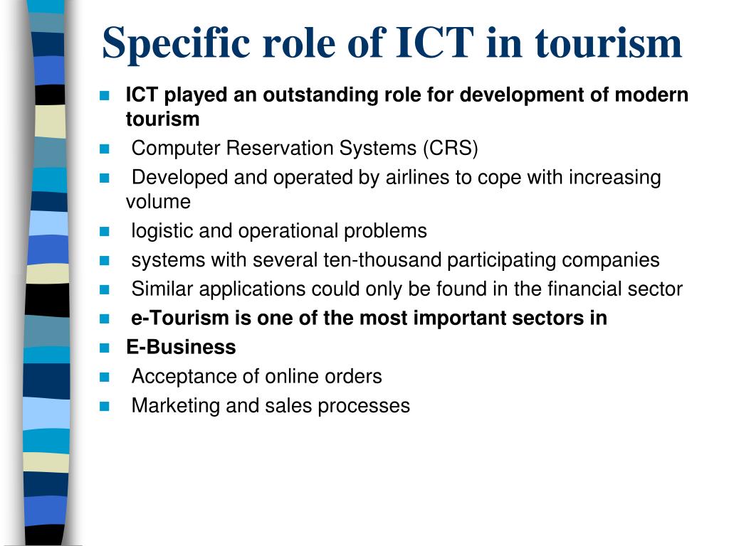 the role of ict in tourism