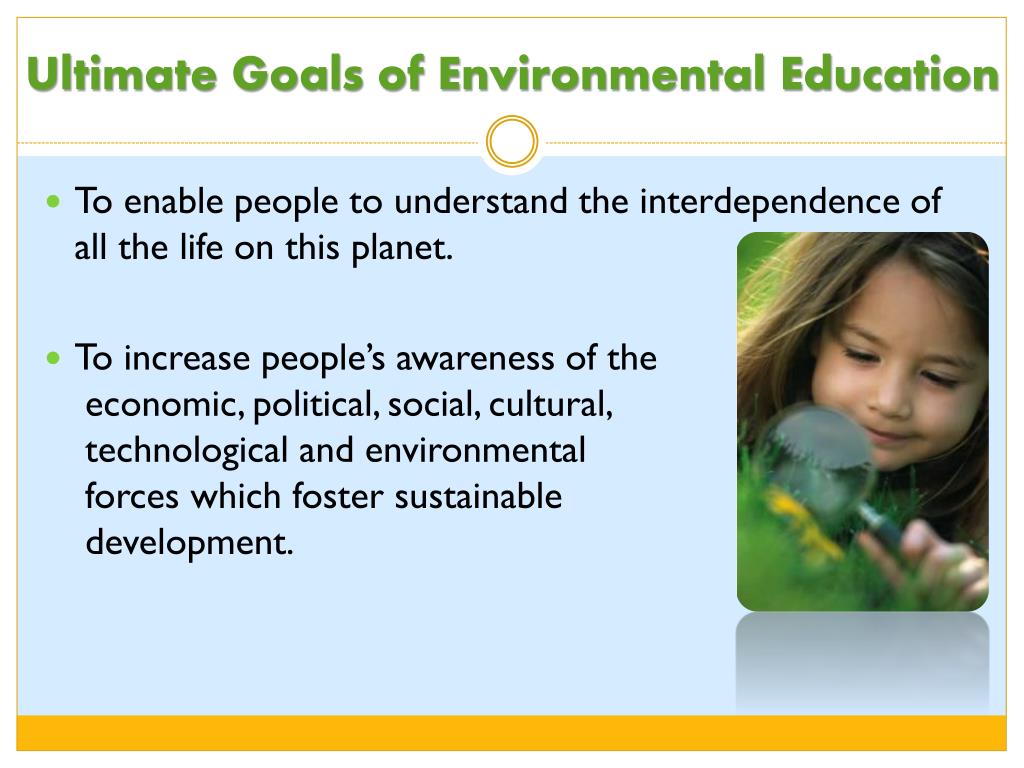 objectives of environmental education ppt