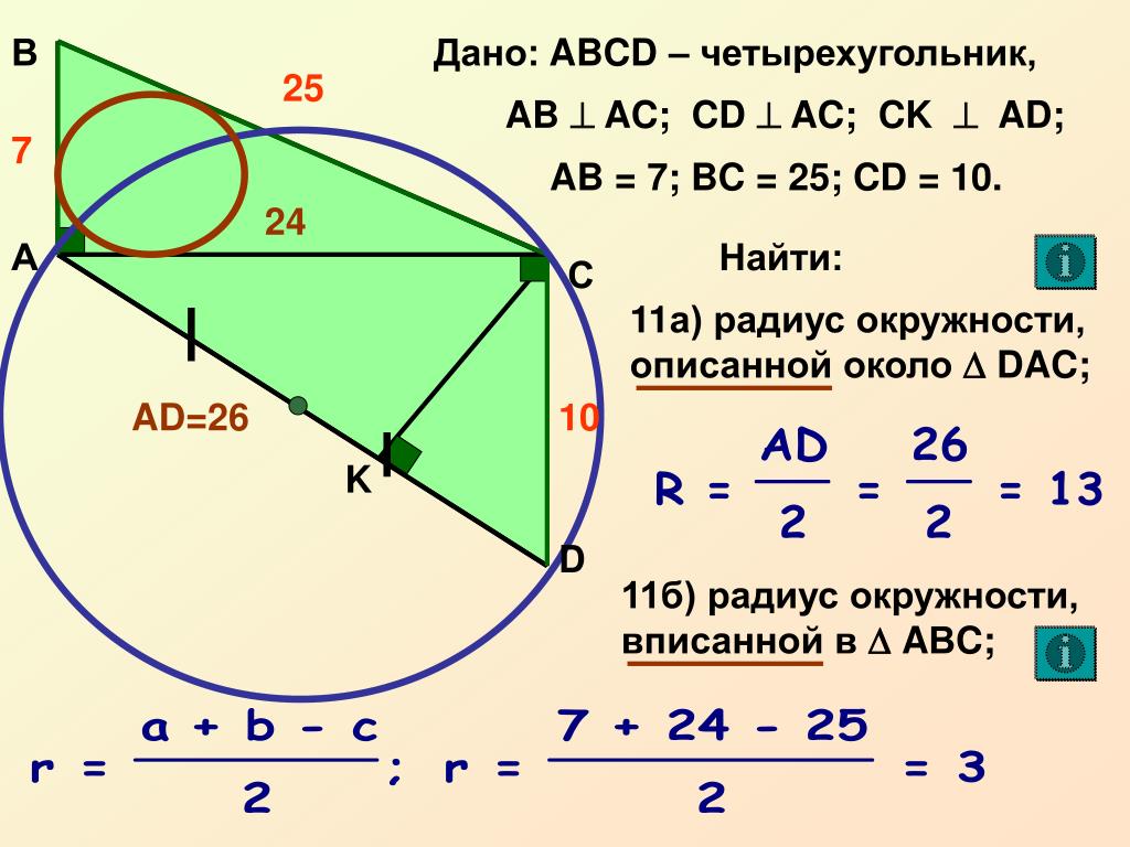 Четырехугольник около окружности. Радиус описанной окружности четырехугольника. Радиус описанной окружности около четырехугольника. Радиус описанной окружности вокруг четырехугольника. Радиус описанной окружности около четырехугольника формула.