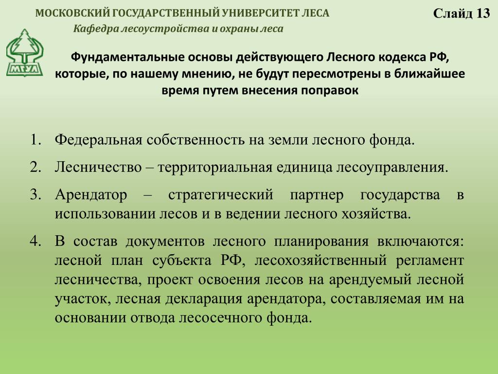 Проект освоения лесов состав и порядок разработки