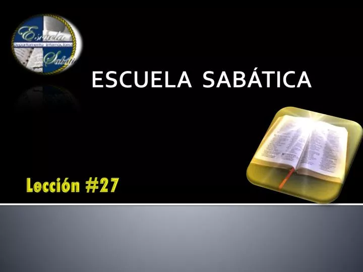 PPT ESCUELA SABÁTICA PowerPoint Presentation, free download ID6358716