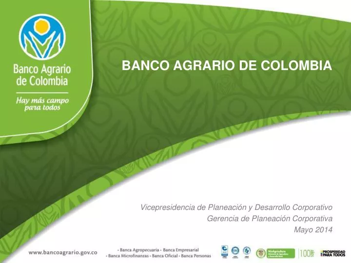 PPT - BANCO AGRARIO DE COLOMBIA PowerPoint Presentation, free download ...