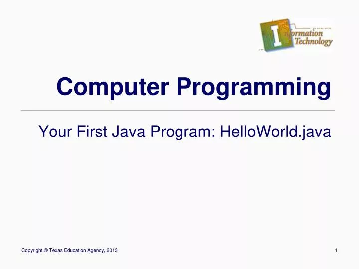 PPT - Computer Programming PowerPoint Presentation, free download - ID ...
