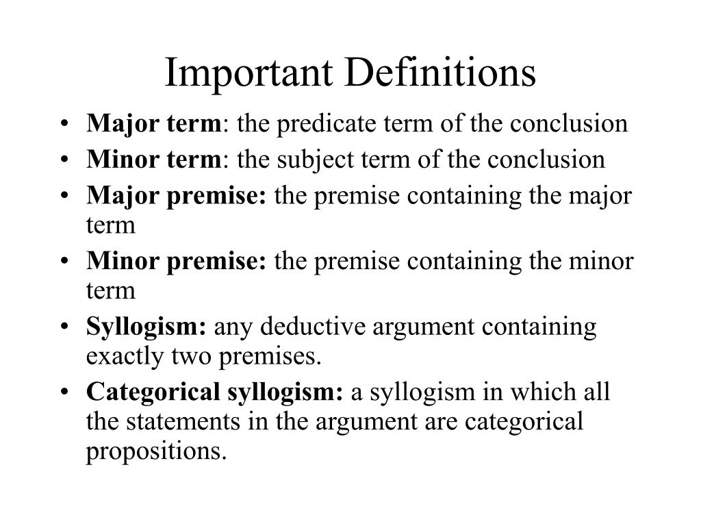 PPT - Categorical Syllogisms PowerPoint Presentation, free download ...