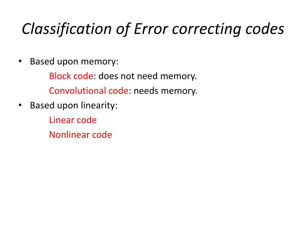 PPT Error Control Coding PowerPoint Presentation, free download ID