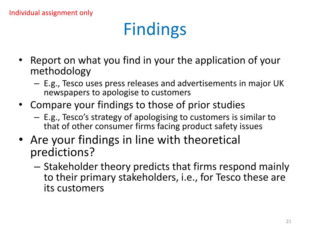 findings from case study