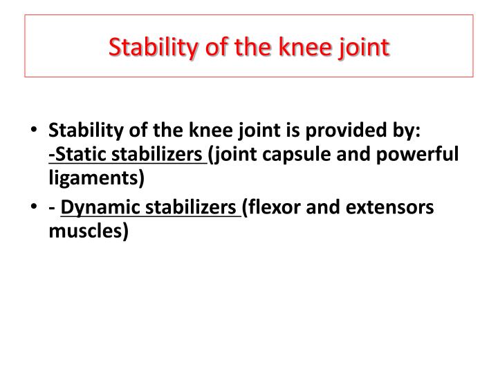 PPT Regional Biomechanics knee Joint PowerPoint Presentation ID6364710