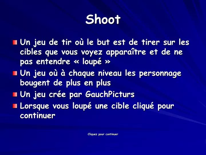 shoot n.