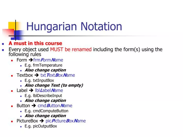 hungarian notation n - Cos’è la notazione ungherese e dovrei usarla?