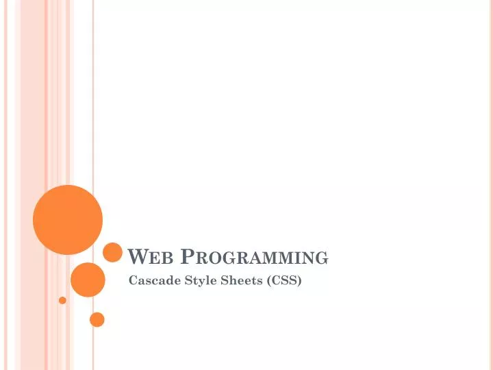web programming n.