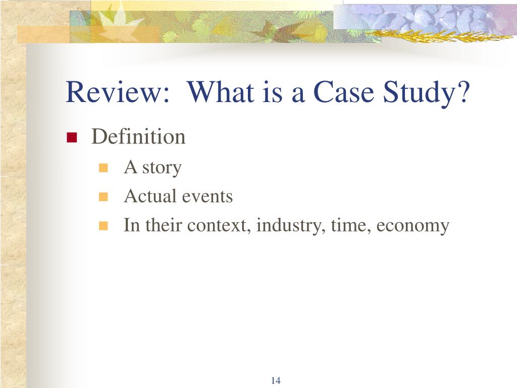 case study definition management