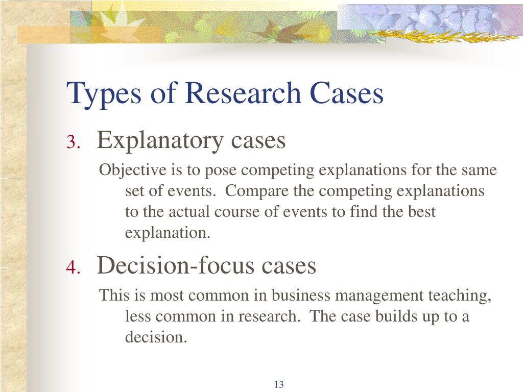 research cases