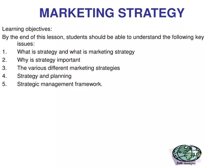 marketing strategy n.