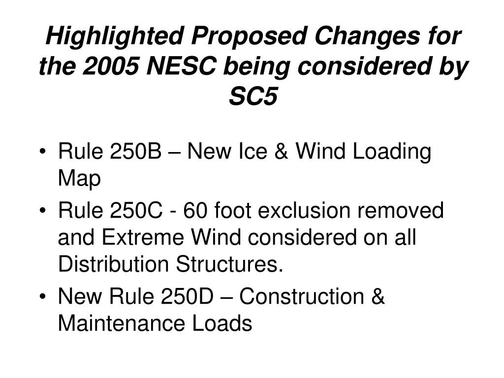 PPT Update of NESC 5 Activities PowerPoint Presentation