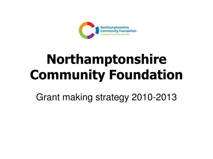 northamptonshire community foundation n.