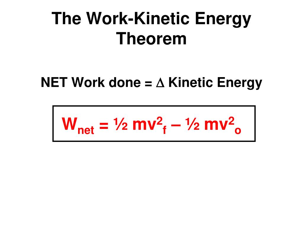 Work kinetic theorem