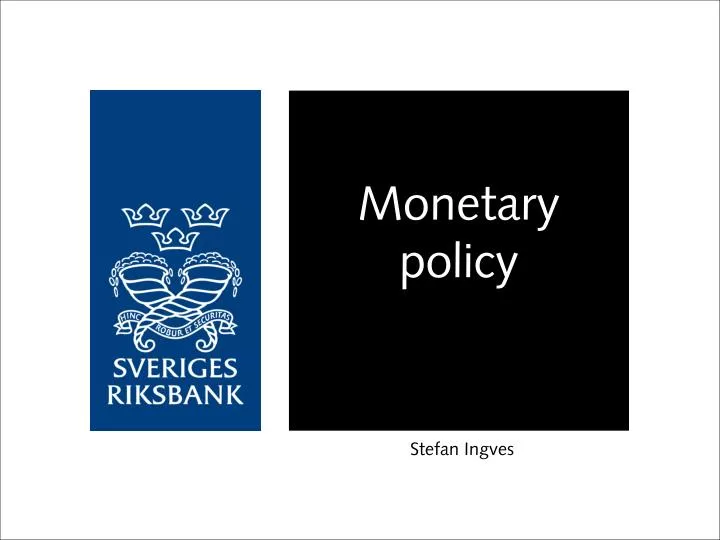 monetary policy n.