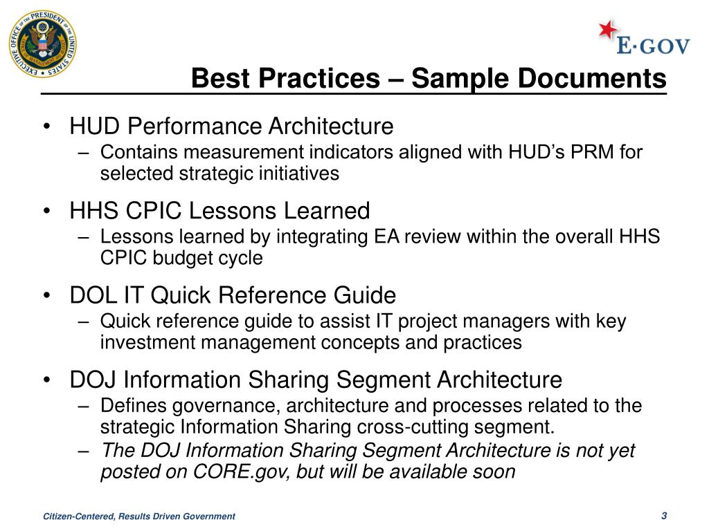 PPT - Federal Enterprise Architecture Update Chief Architects Forum ...