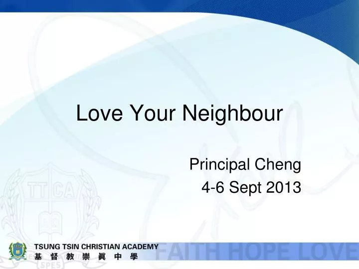 love your neighbour n.