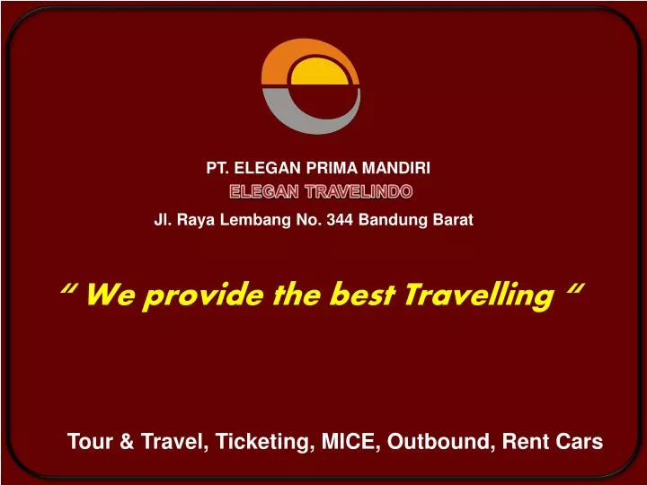 Ppt Tour Travel Ticketing Mice Outbound Rent Cars