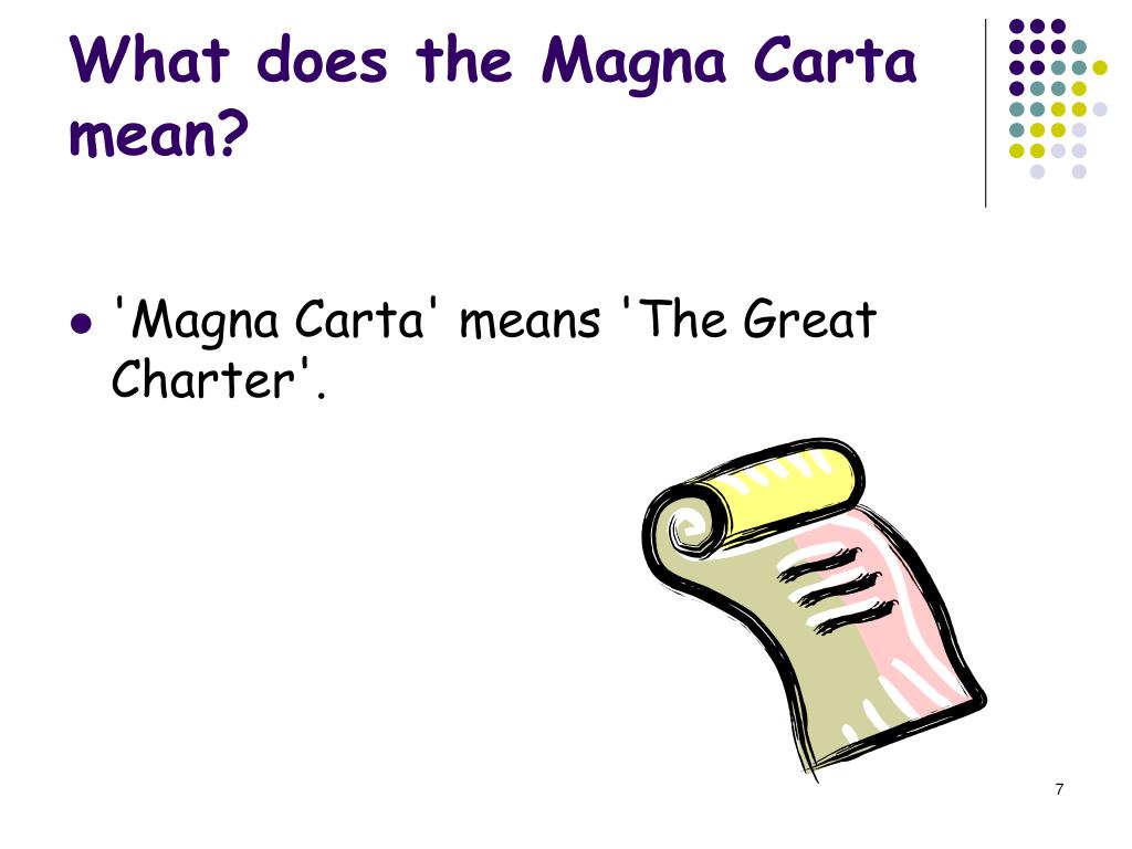 What Does Magna Carta Mean In English