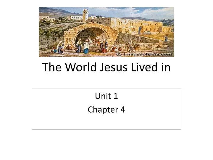 When Did Jesus Live On Earth