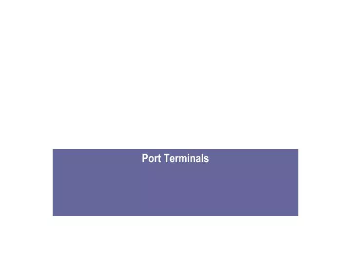 port terminals n.