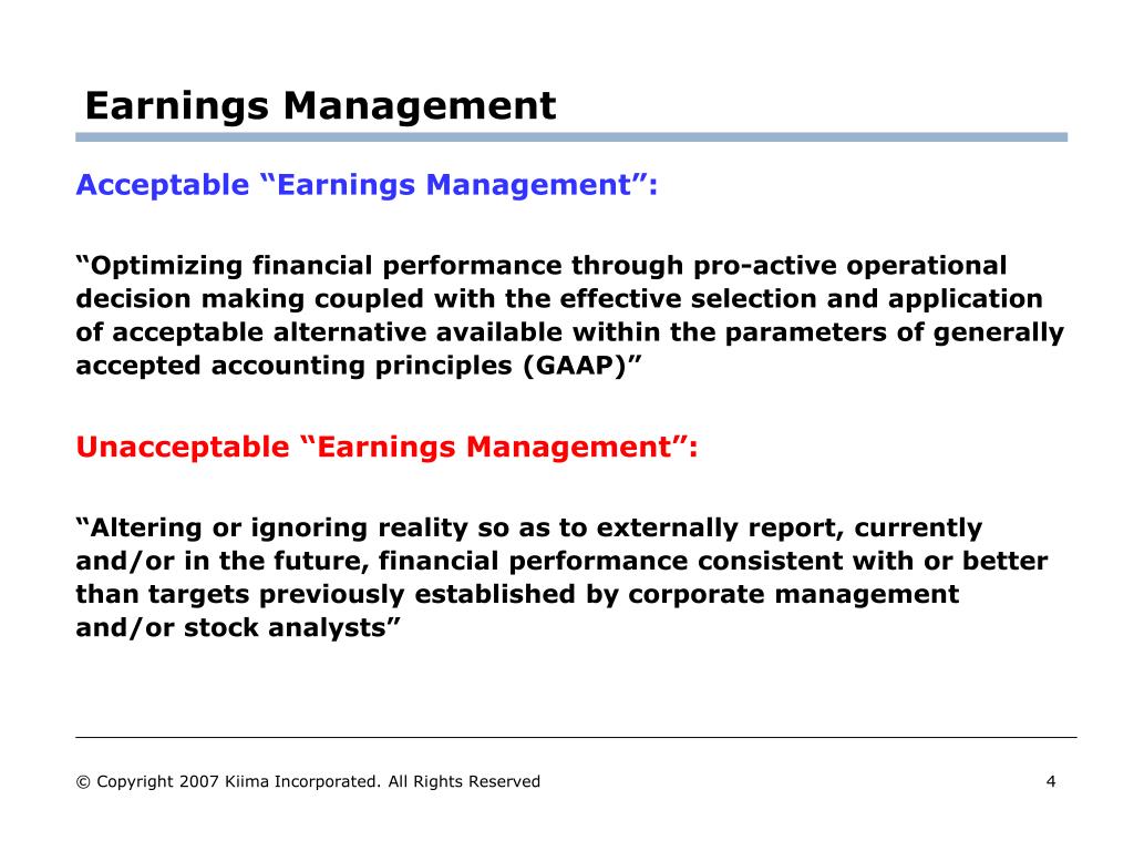 earnings management master thesis