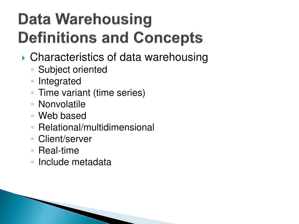data warehousing ppt presentation free download