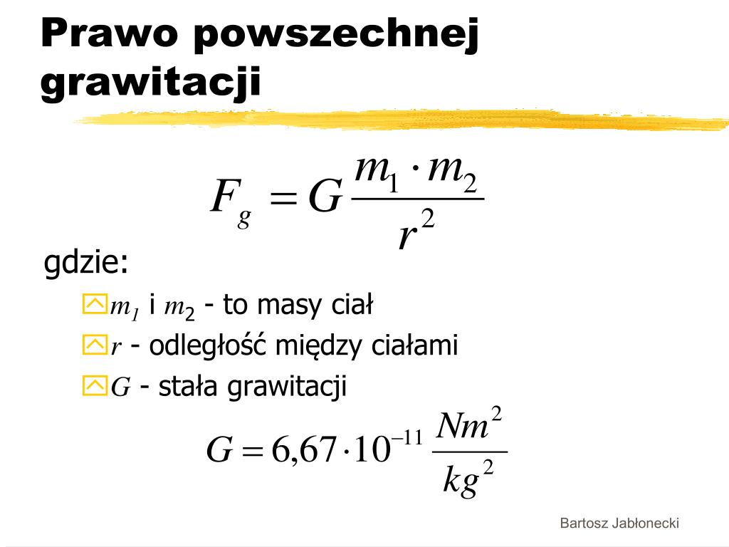 Wzór Na Energię Potencjalną Grawitacji PPT - Oddziaływania w przyrodzie PowerPoint Presentation, free download