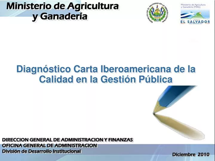 PPT  Diagnóstico Carta Iberoamericana de la Calidad en la Gestión