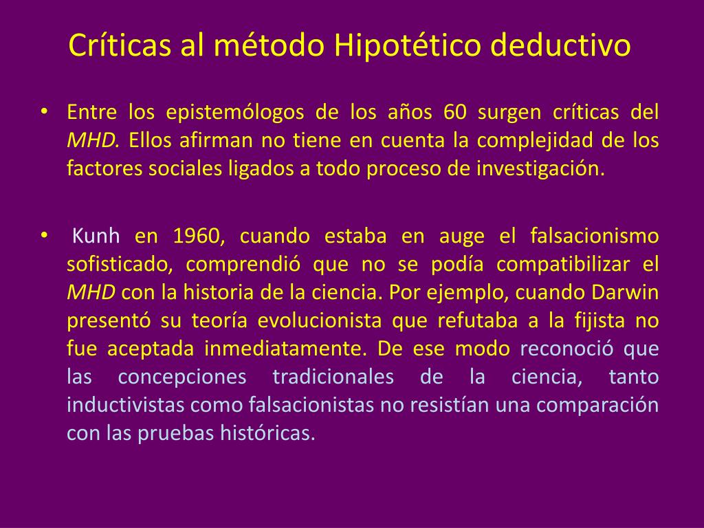 PPT METODO HIPOTÉTICODEDUCTIVO PowerPoint Presentation