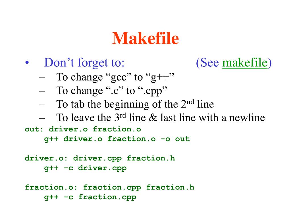 makefile for c program with header file