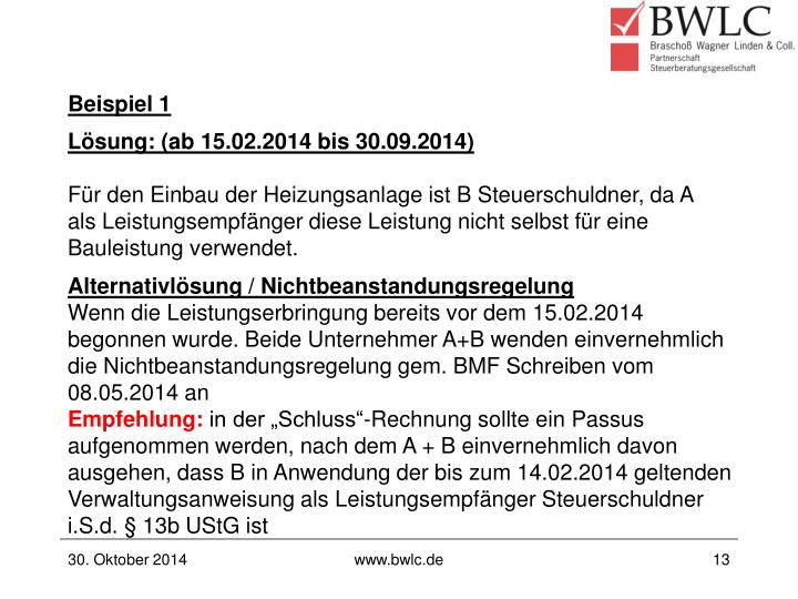 PPT - § 13b UStG ein Paragraph im Wandel PowerPoint ...