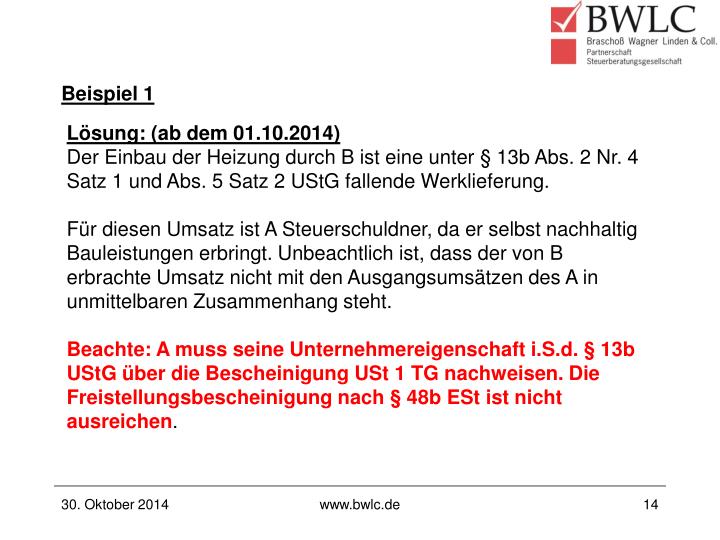 PPT - § 13b UStG ein Paragraph im Wandel PowerPoint ...
