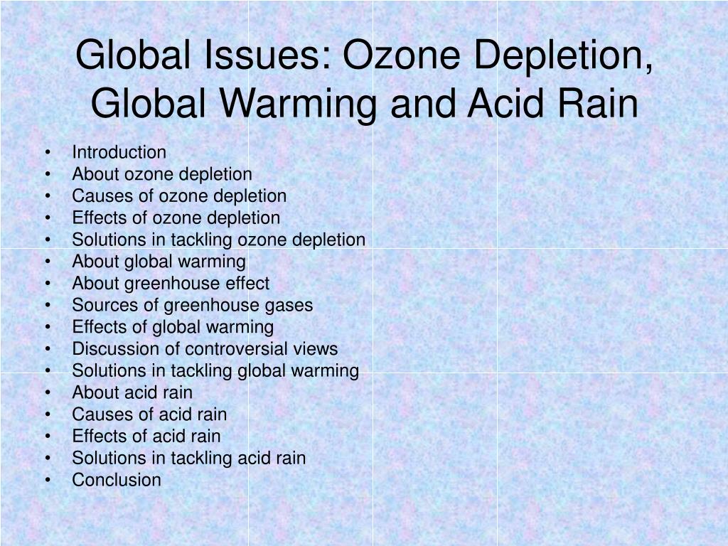 homework help ozone depletion global warming