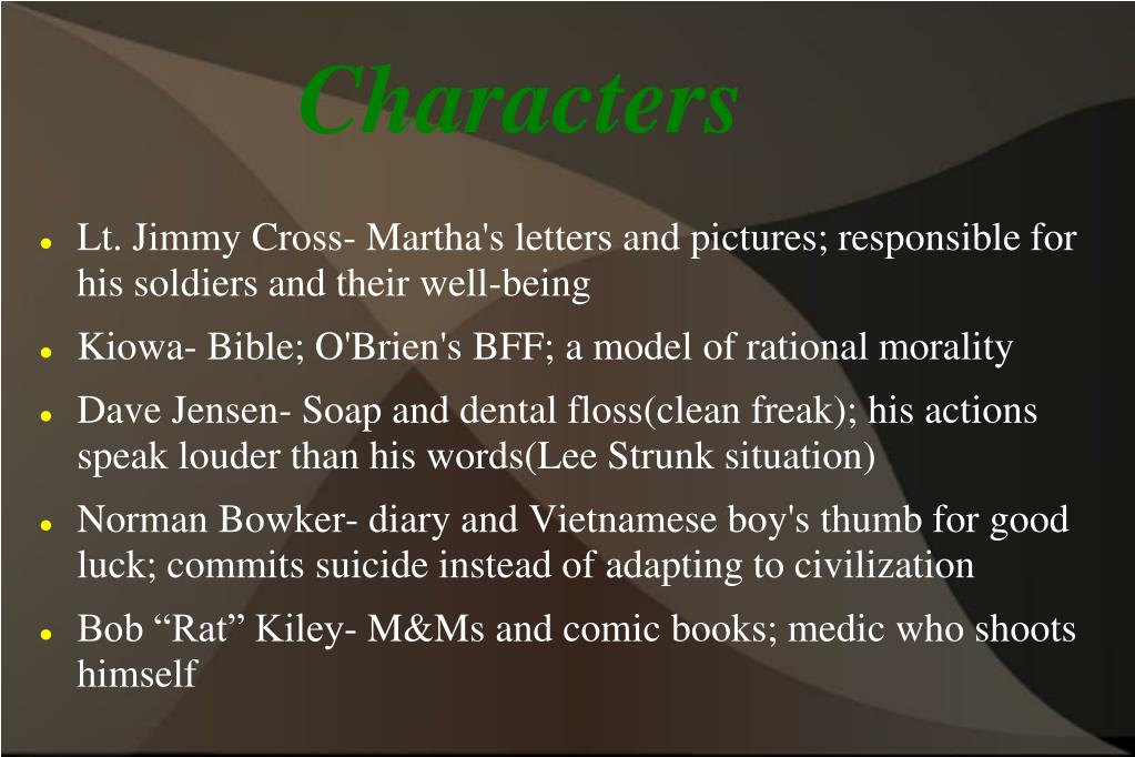 Lieutenant Jimmy Cross Love Martha Analysis