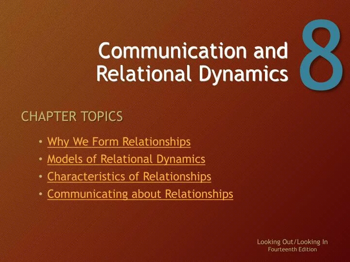 communication and relational dynamics n.