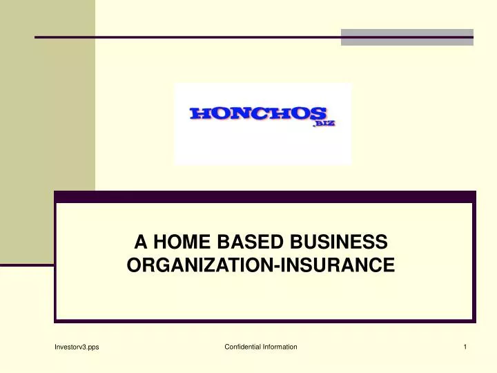 a home based business organization insurance n.