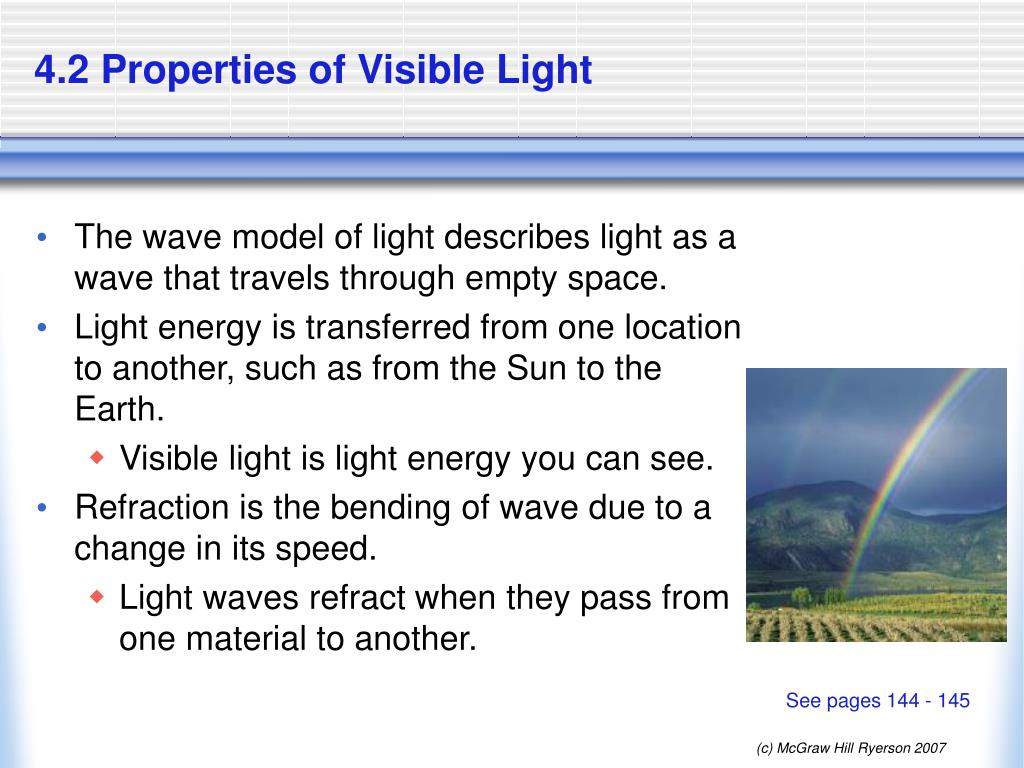 PPT - 4.2 Properties of Visible Light PowerPoint Presentation, free  download - ID:6381906