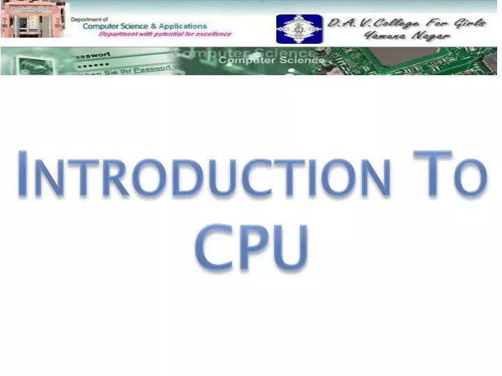 PPT - Introduction To CPU PowerPoint Presentation, free download - ID ...